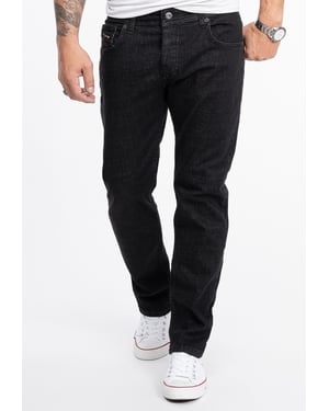 Rock Creek Jeans Straight Leg Schwarz