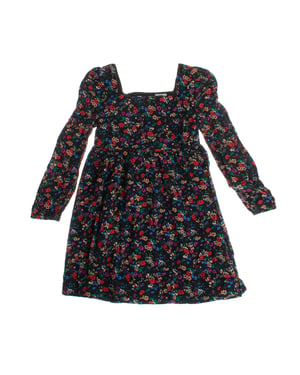 Langärmliges Kleid mit quadratischem Ausschnitt 484115 Mädchen