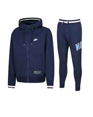 Nike Air Herren Zip durch Trainingsanzug Set voll in Marine