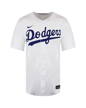 Offizielles Nike MLB Los Angeles Dodgers-Replika-Ausweichtrikot für Herren in Weiß