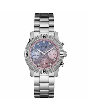 Guess W0774L1 Confetti Multicolor Funkelndes Zifferblatt Damenuhr