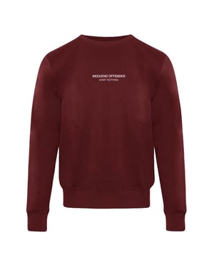 Weekend -Täter Logo Herren Weinpullover
