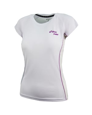 Asics Motion Dry Padel Womens White T-Shirt