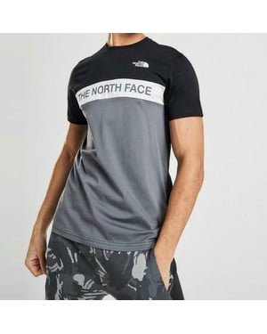 The North Face Mens gewebt Farbe Block T Shirt schwarz