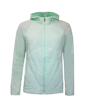 Under Armour Womens Sprint Hybridjacke Reißverschluss auf Kapuze -Spur Top 1350784 403