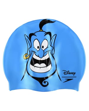Speedo Disney Aladdin – Blaue Unisex-Badekappe aus Silikon