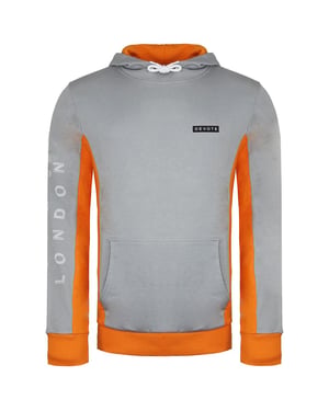 Widmen Sie London Cody Mens Grey/Orange Hoodie