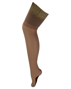 Durchsichtige Nahtstrumpfhose für Frauen | Sock Snob | Glänzend | Rückennaht | Hohe Taille - Nackt / Schwarz