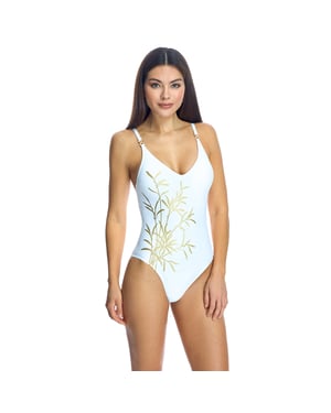 Badeanzug mit V-Ausschnitt W241515 woman
