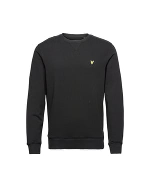 Lyle & Scott Sweatshirt mit Rundhalsausschnitt in Schwarz