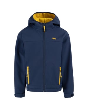 Trespass Childrens/Kids Faster Soft Shell Jacke (Navy/Yellow Sulphur)