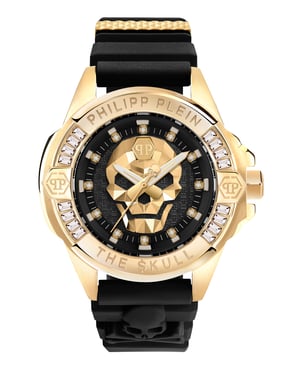 Philipp Plein The $kull Genderless Schwarz Unisex Armbanduhr PWNAA0122
