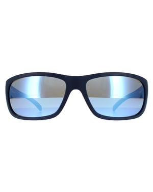 Arnette Rechteck Herren Matte Blau Dunkelgrau Spiegel Wasserblau Sonnenbrille