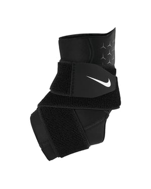 Nike - Kompressions-Knöchelstütze "Pro" (Schwarz/Weiß)