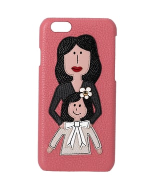 Dolce & Gabbana iPhone 6 Handyhülle aus pinkem Leder