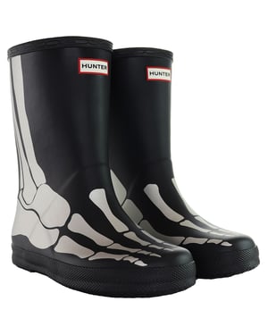 Hunter First Reflective Gummistiefel für Kinder, Schwarz