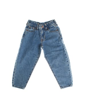 Hochsitzende Barrel-Jeans 725740 Mädchen