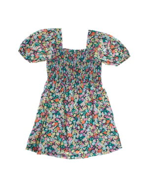 Kurzarmkleid mit Raffungen 664677 Mädchen