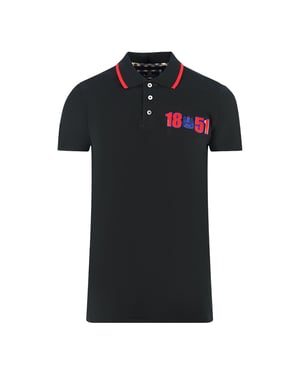Aquascutum London 1851 Schwarzes Poloshirt