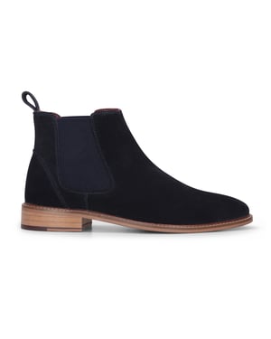 London Brogues Chelsea-Stiefeletten zum Hineinschlüpfen aus Wildleder in Marineblau für Herren