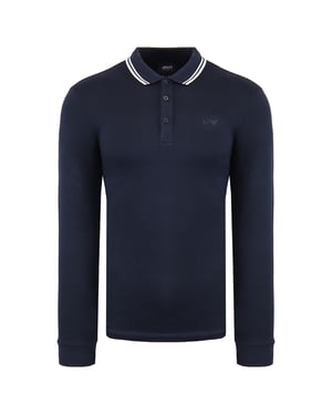 Armani Jeans Herren Navy Polo -Hemd