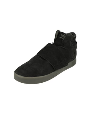 Adidas Originals Tubular Invader Strap Herren Hi Top Turnschuhe Shoes Schwarz Turnschuhe