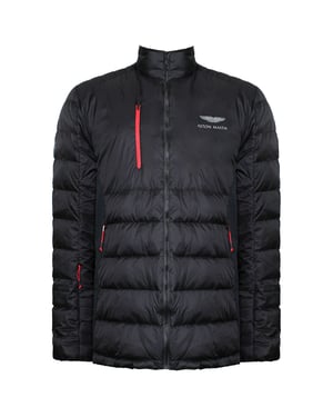 Hackett Aston Martin Apex Mens Black Moto Jacke