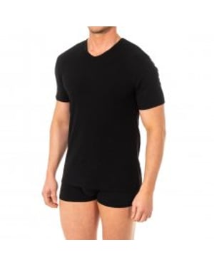 Kurzärmeliges T-Shirt mit V-Ausschnitt für Herren A0DGO. Komfort und lässiger Stil.