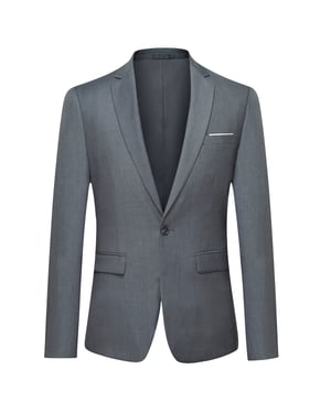 Dunkelgrauer Freizeitblazer Slim Fit Business Blazer