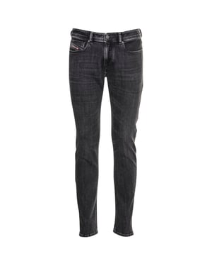 Diesel Sleenker Dunkelgraue Denim-Jeans