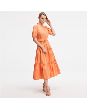 Hemdkleid aus Baumwolle mit zusätzlichem Gürtel