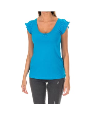 Ärmelloses T-Shirt mit Rundhalsausschnitt ADM0102 woman