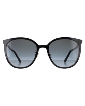 Jimmy Choo Cat Eye Damen Schwarz Gold Dunkel Grau Farbverlauf ORIA/G/SK