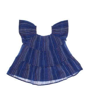 Hell gestreiftes Kleid 664677 Mädchen