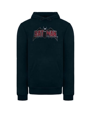 DC Comics Vintage Batman Logo Herren Hoodie in Grün