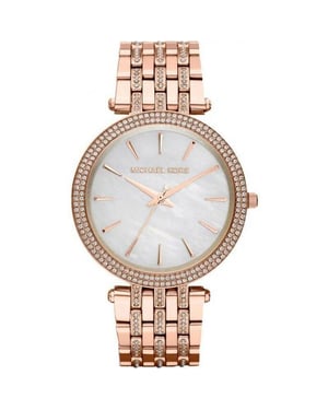 Michael Kors MK3220 Darci Perlmutt Zifferblatt Kristall Damenuhr