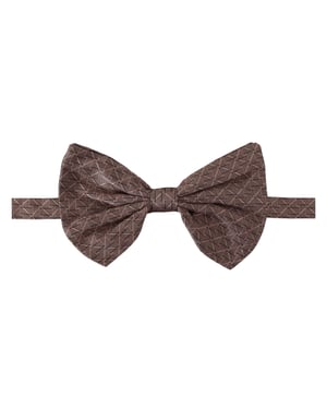 Dolce & Gabbana Graue Fantasieprint Verstellbare Nacken Papillon Schleife Herren Krawatte