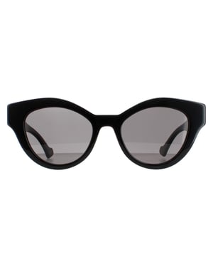 Lunettes De Soleil Gucci Cat Eye Femme Noir Gris GG0957S