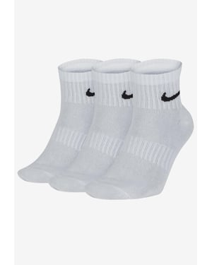 Nike Dry Cushion Everyday 3 Paar Knöchelsocken in Weiß