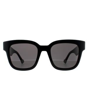Gucci Rechteckige Damen Sonnenbrille Schwarz Grau