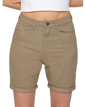 Enzo Chino-Shorts für Damen, Skinny Fit - Beige