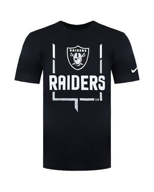 Nike NFL Las Vegas Raiders Legend Goal Post Herren-T-Shirt, schwarz