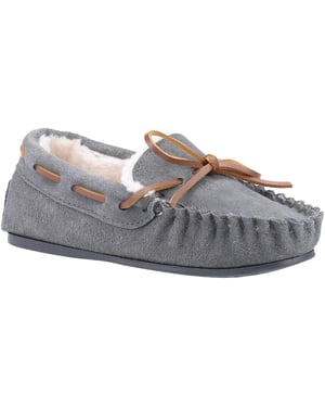 Hush Puppies Kinder/Kinder Addison Wildleder Hausschuhe (Grau)
