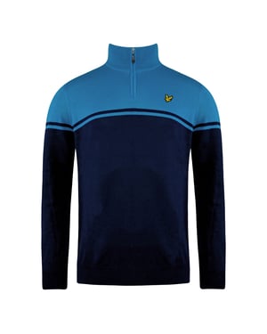Lyle & Scott Croft Golf Mens blaublauer Pullover