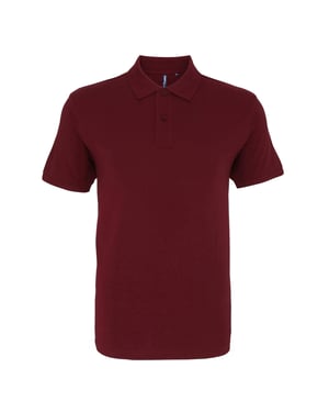Asquith & Fox Herren-Poloshirt mit kurzen Ärmeln (Burgunderrot)