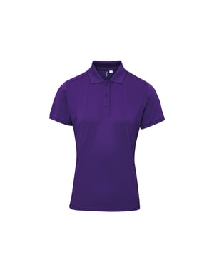 Premier Damen Polo-Shirt Coolchecker mit CoolPlus (Violett)