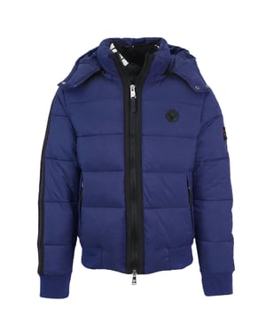 Plein Sport gepolsterte Jacke mit verschweißten Ärmeln in Marineblau