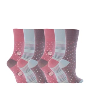 Gentle Grip - 6 Paar Damen Gentle Grip nicht elastische Socken - GG01