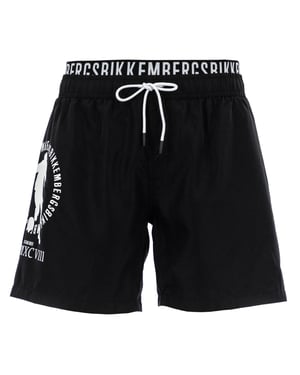 Bikkembergs Homme Maillots de bain Neoclassical Pupino    Noir