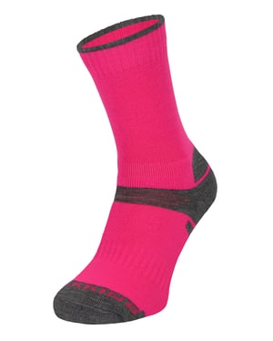 Kinder Merinowolle Wandern Socken | Comodo | Anti Blister Socken - Rosa